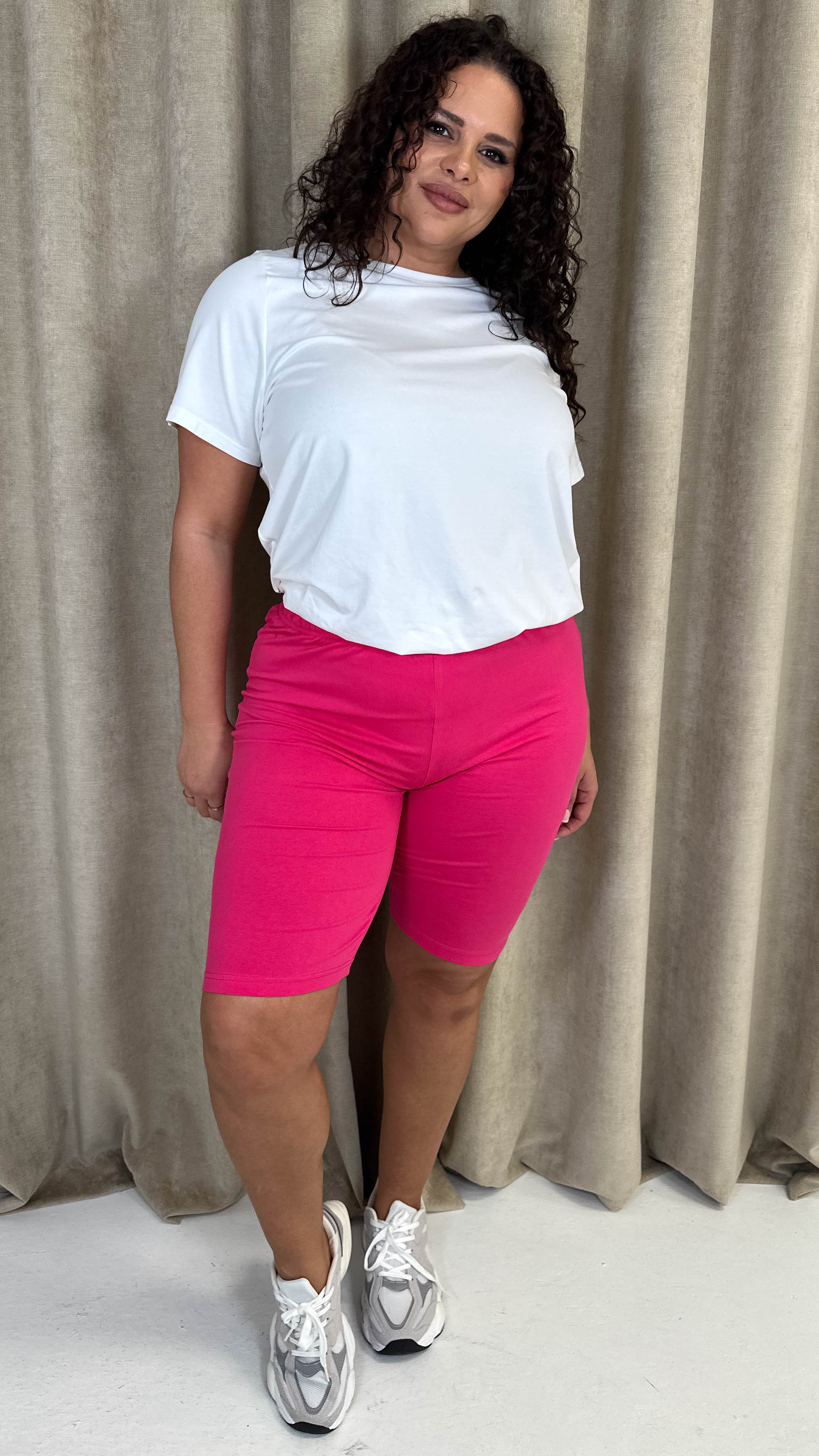 CurveWow Basic Cycling Short Pink - Image 5
