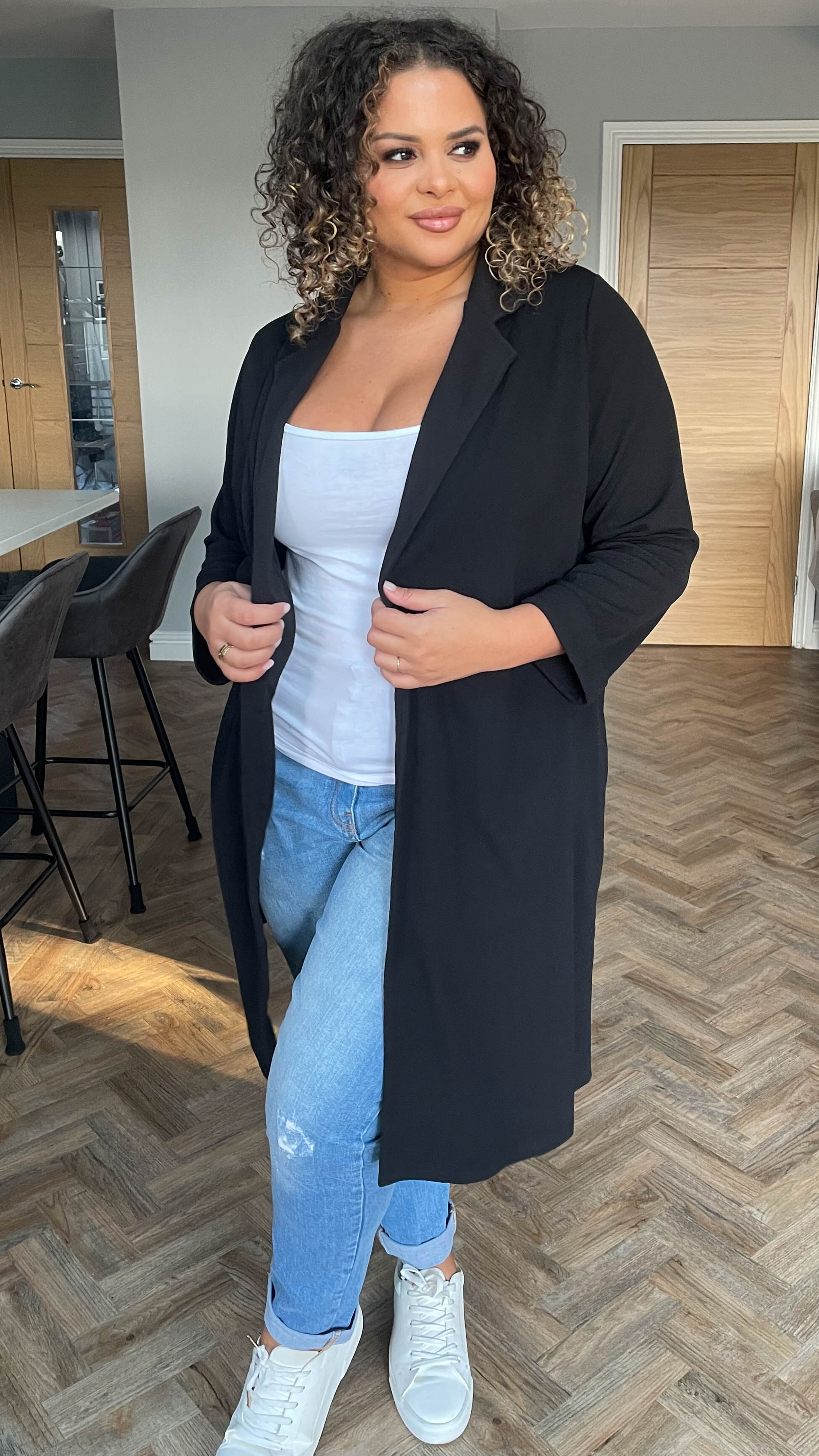 CurveWow Blazer Jacket Black - Image 5