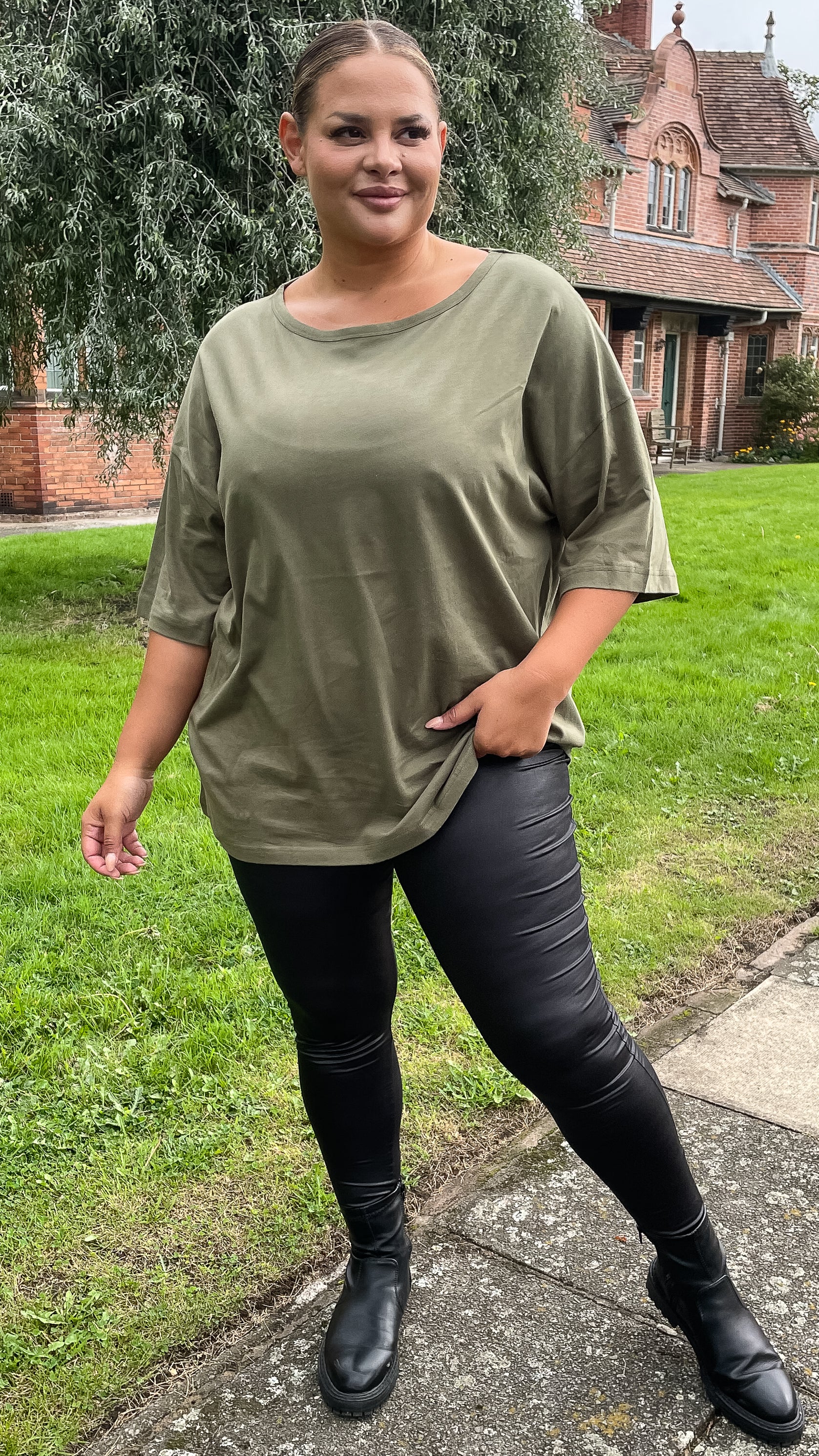 CurveWow Ciré Leggings Black - Image 2