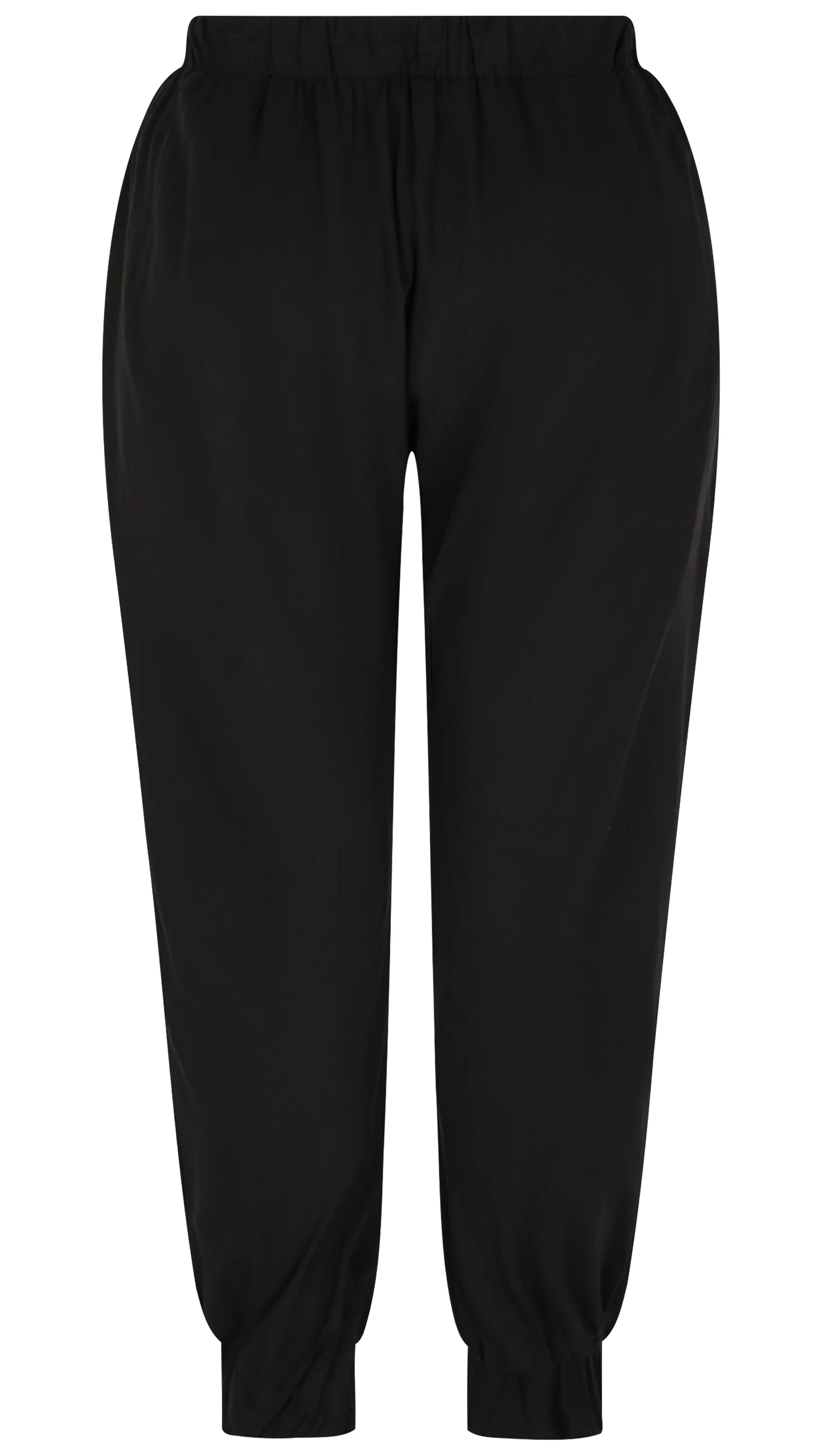 CurveWow Cuffed Joggers Black - Image 2