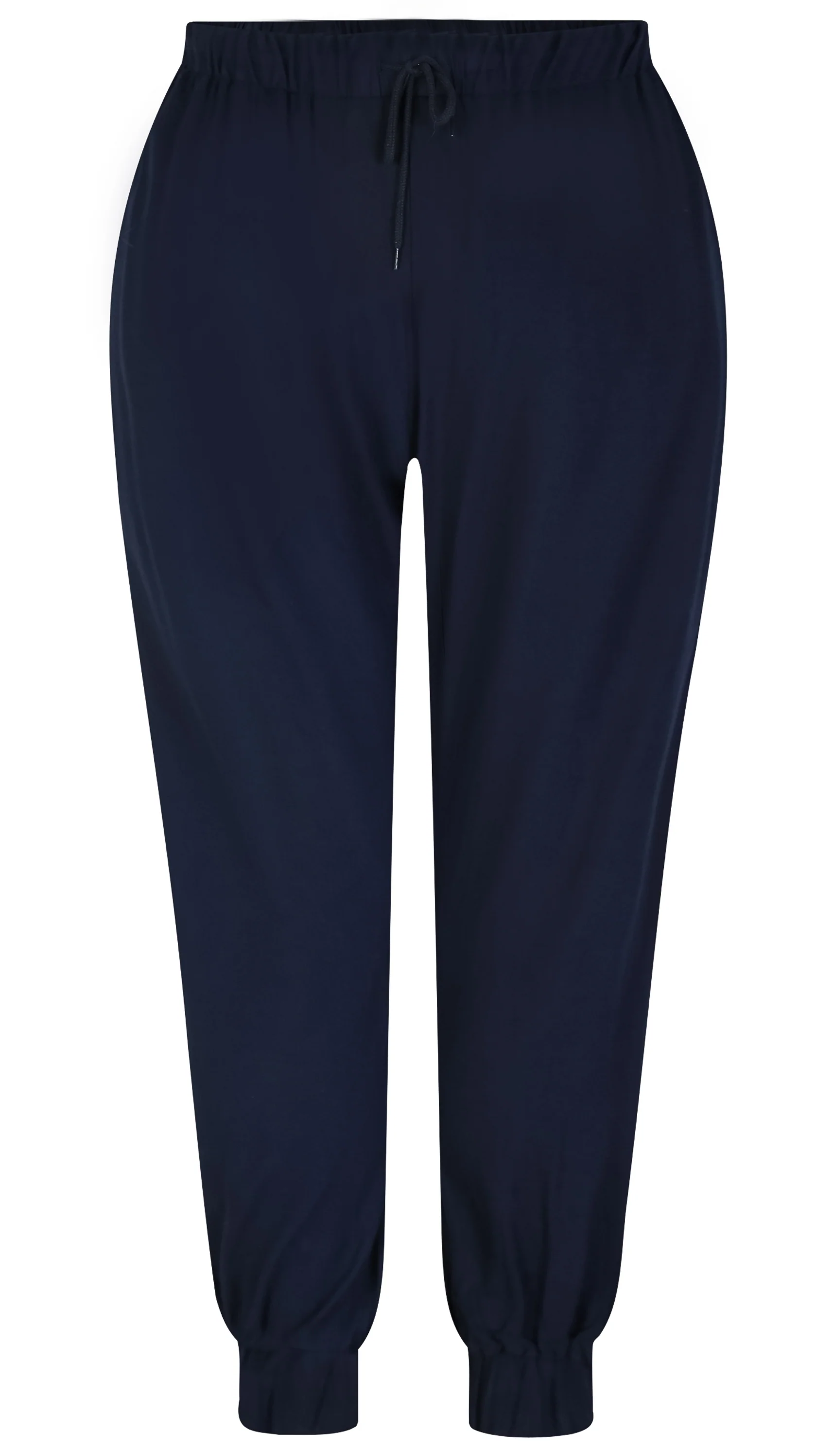 CurveWow Cuffed Joggers Navy - Image 2