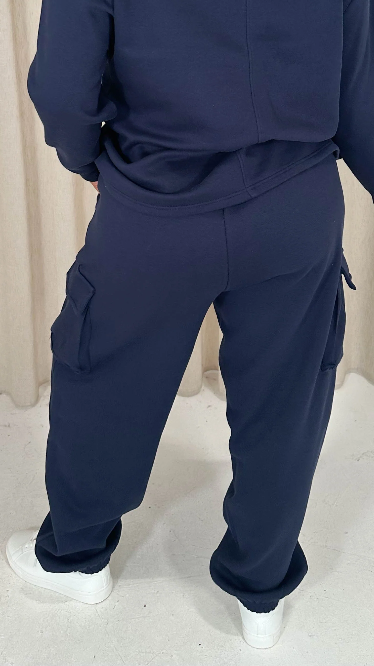 CurveWow Cargo Jogger Navy - Image 6
