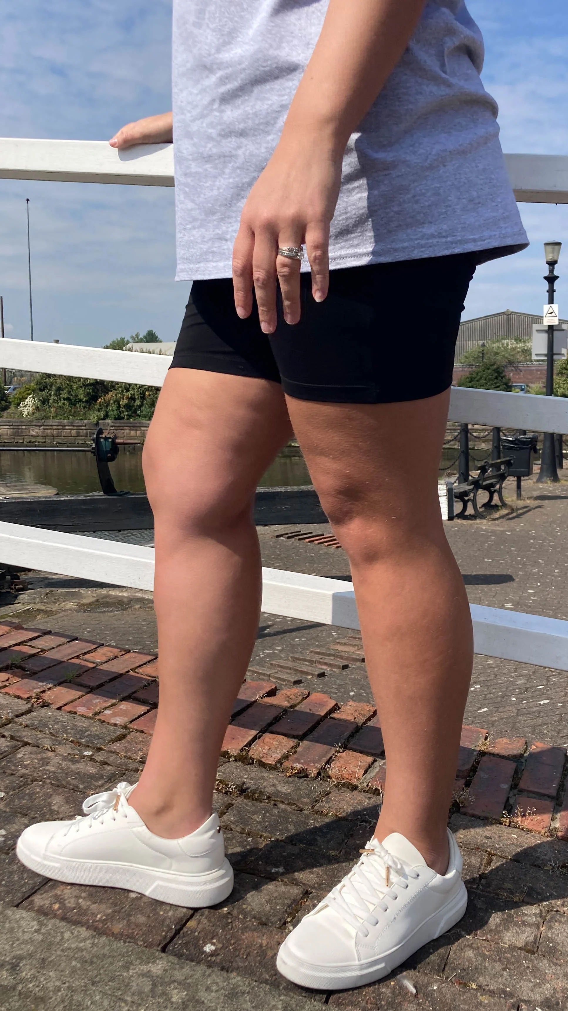 CurveWow Cycling Shorts Black - Image 4