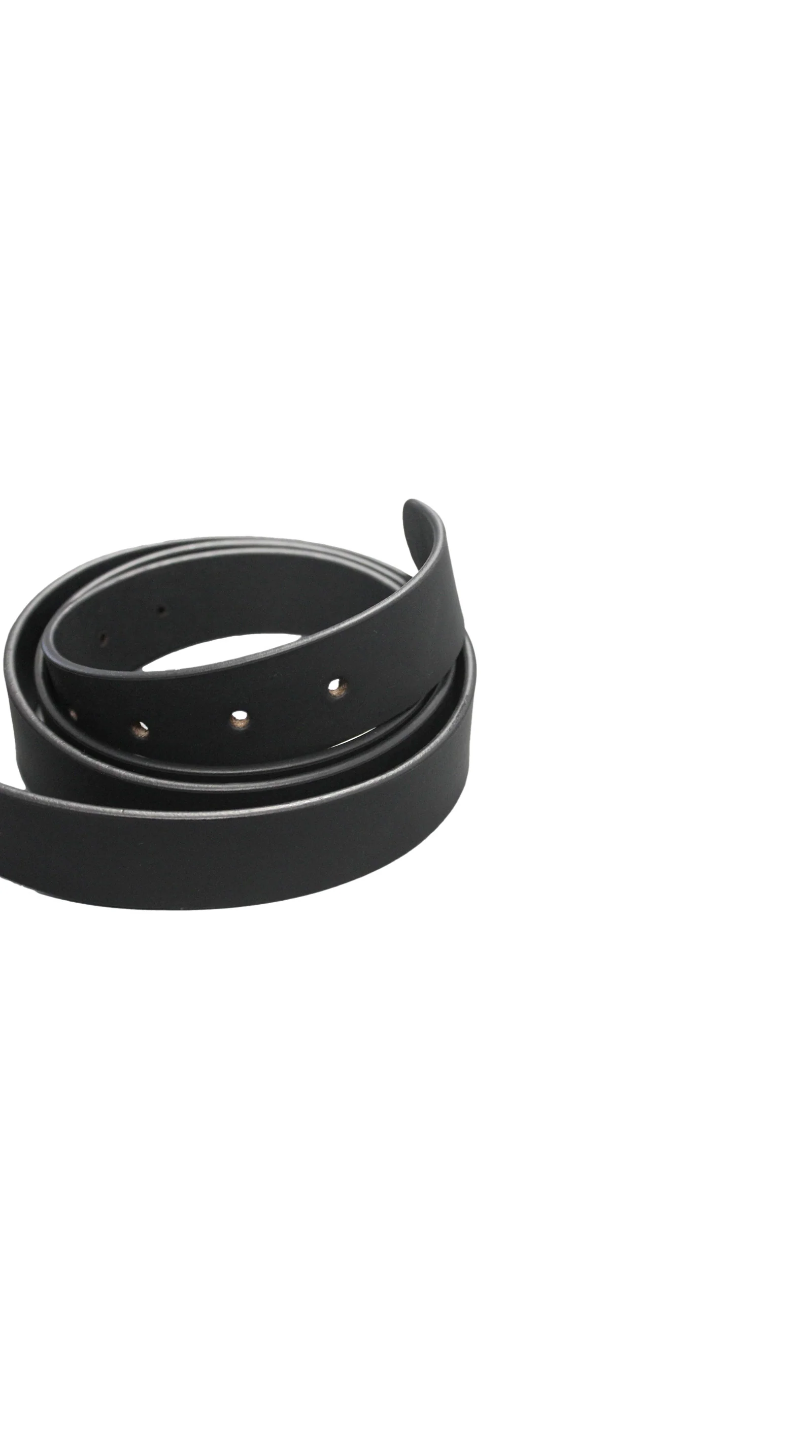 CurveWow Leather Double Ring Loop Belt Black - Image 4