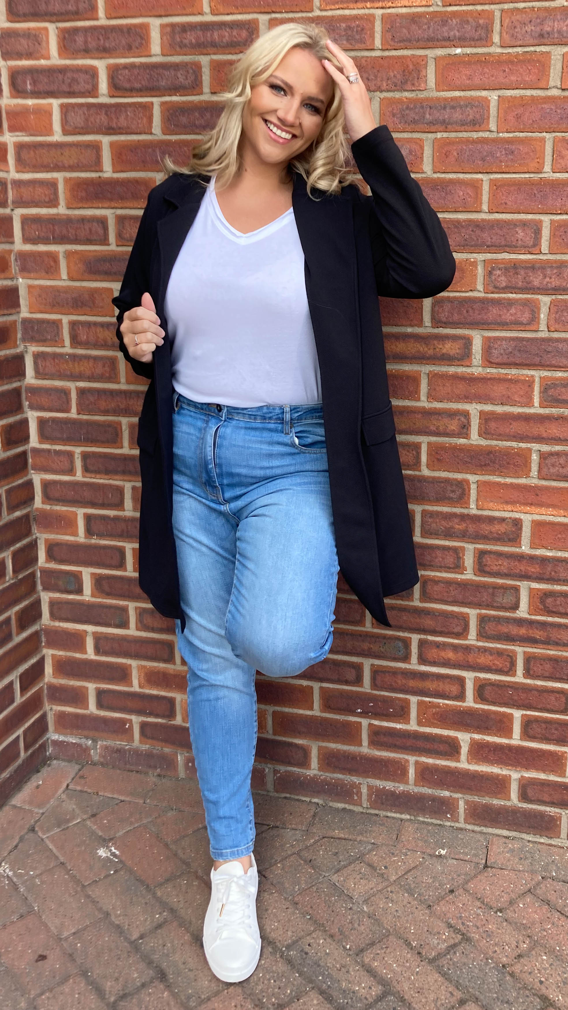 CurveWow Relaxed Blazer Black - Image 7
