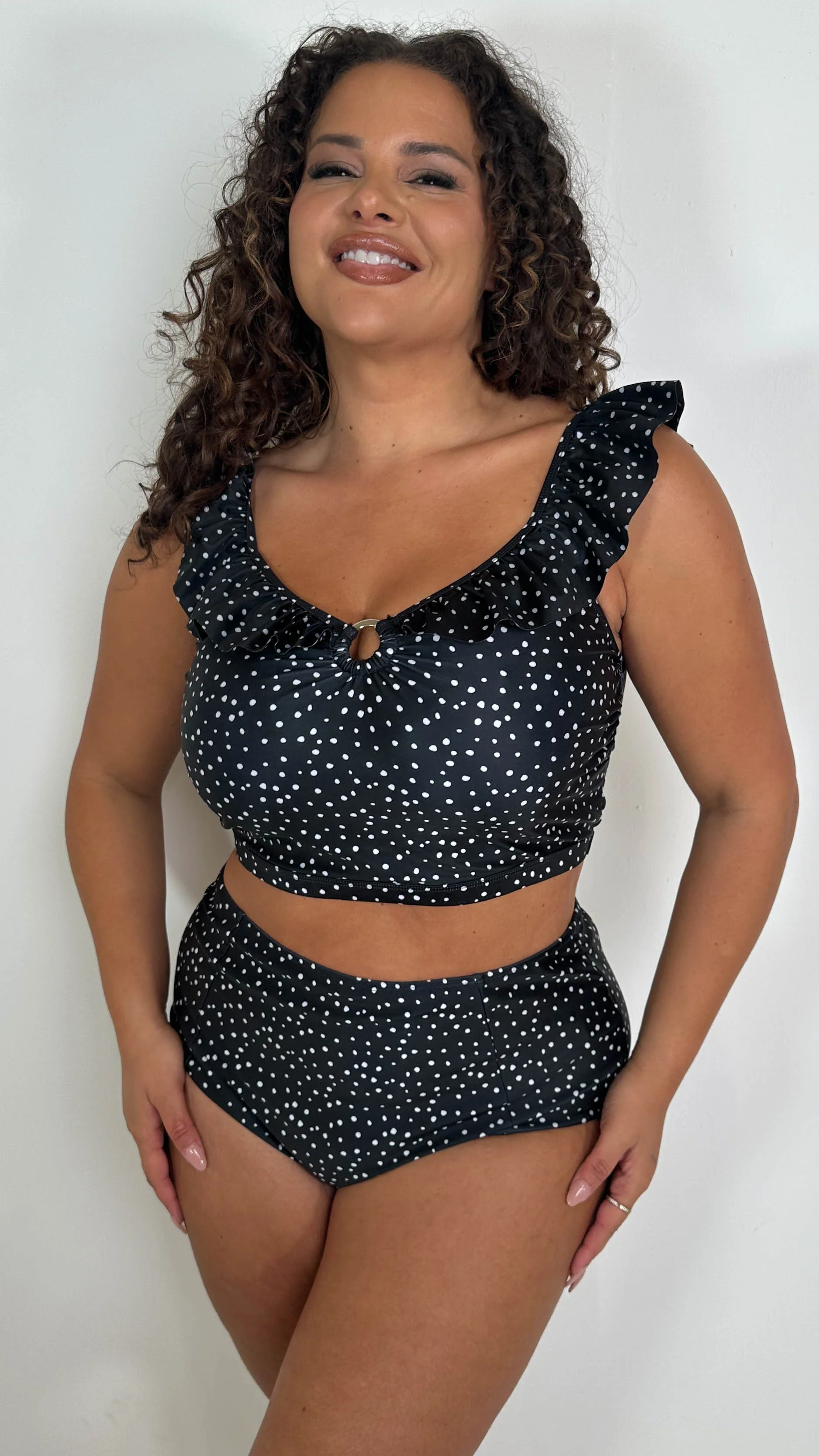 CurveWow High Waisted Bikini Brief Spot - Image 5