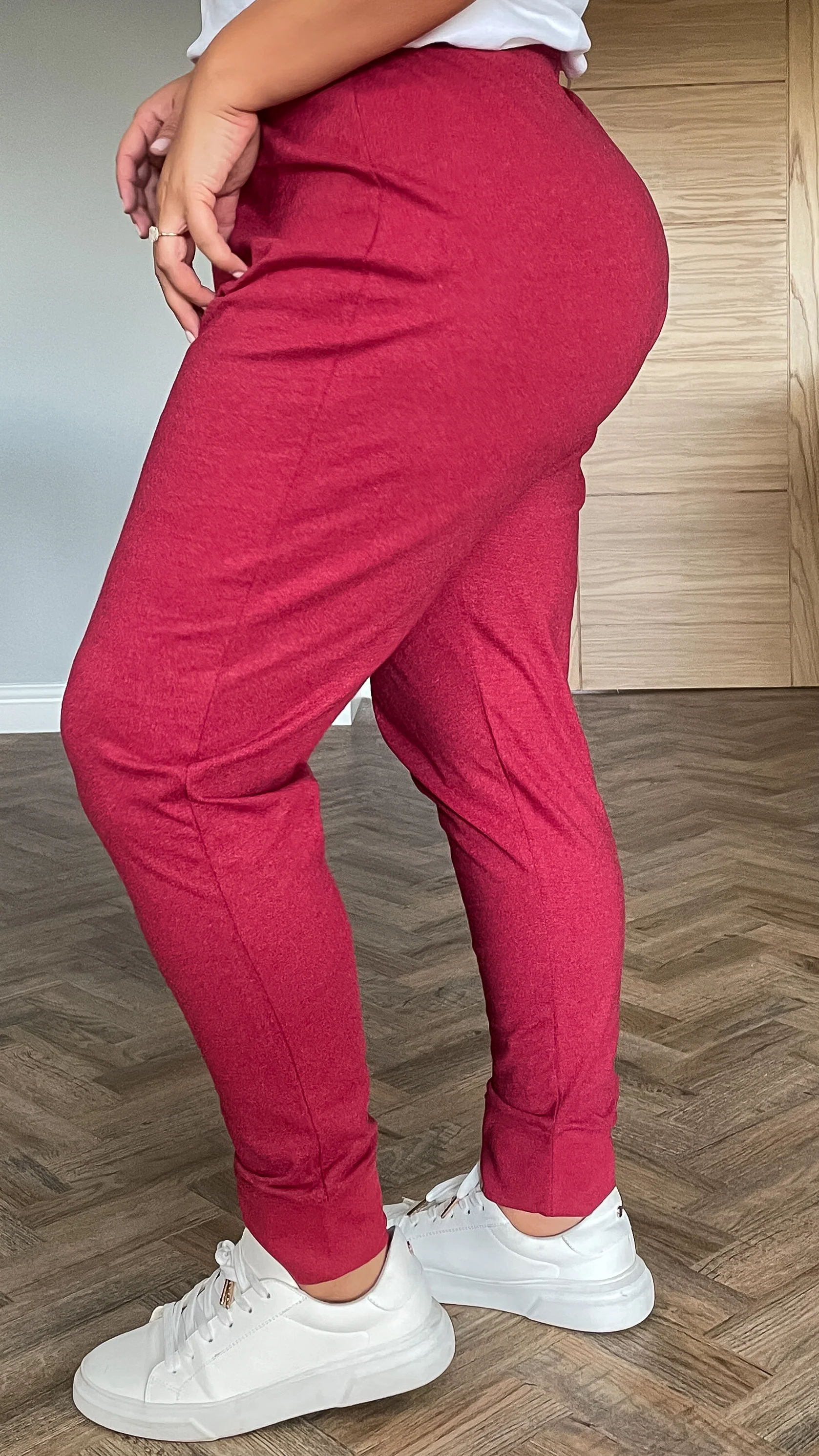 CurveWow Joggers Wine - Image 4