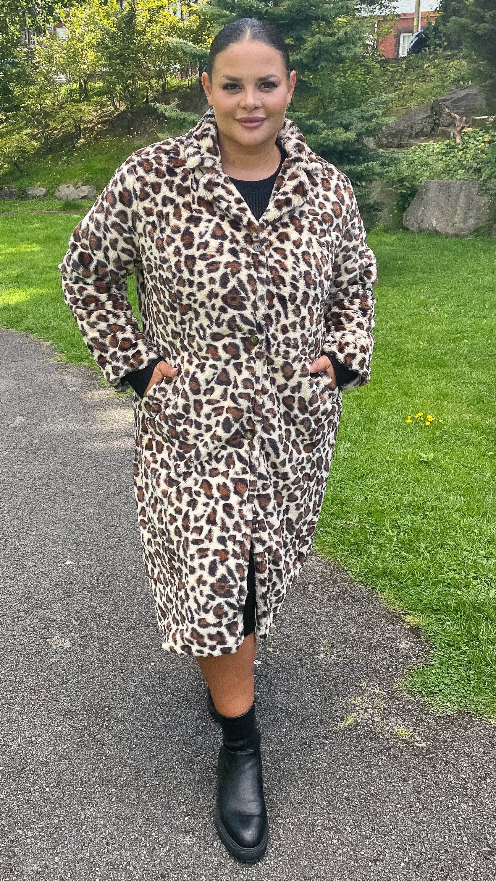 CurveWow Leopard Print Coat - Image 6