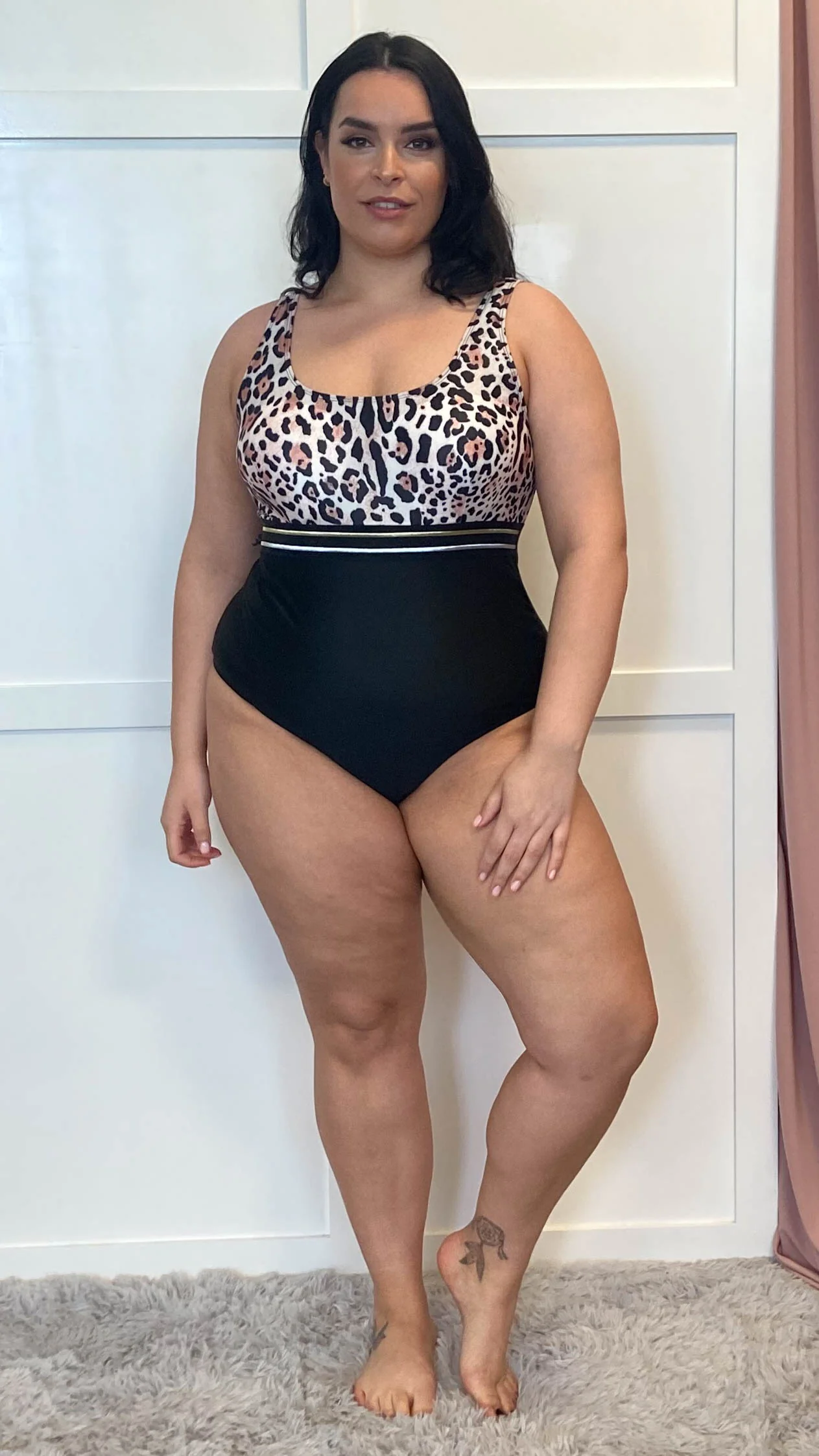CurveWow Leopard Print Swimsuit