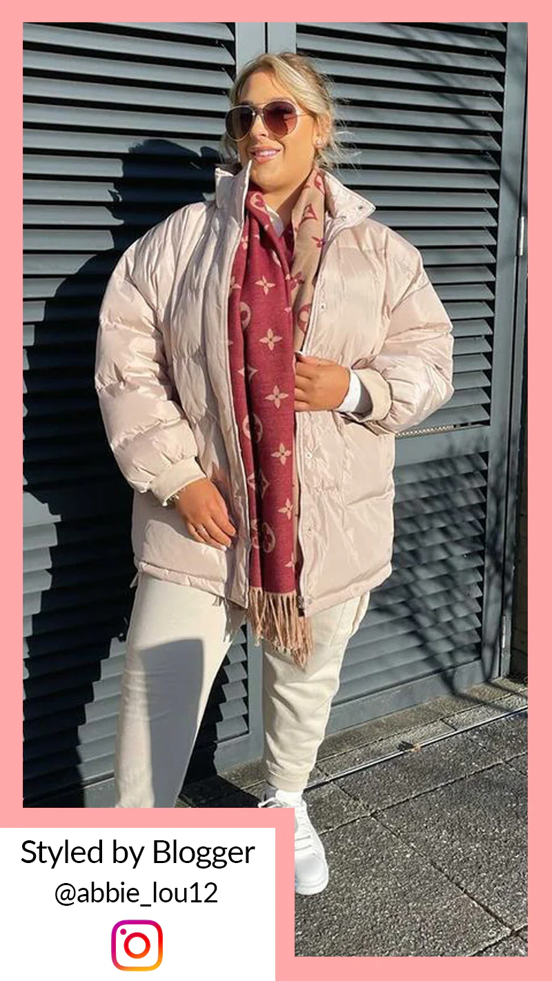 CurveWow Puffer Jacket Putty - Image 8