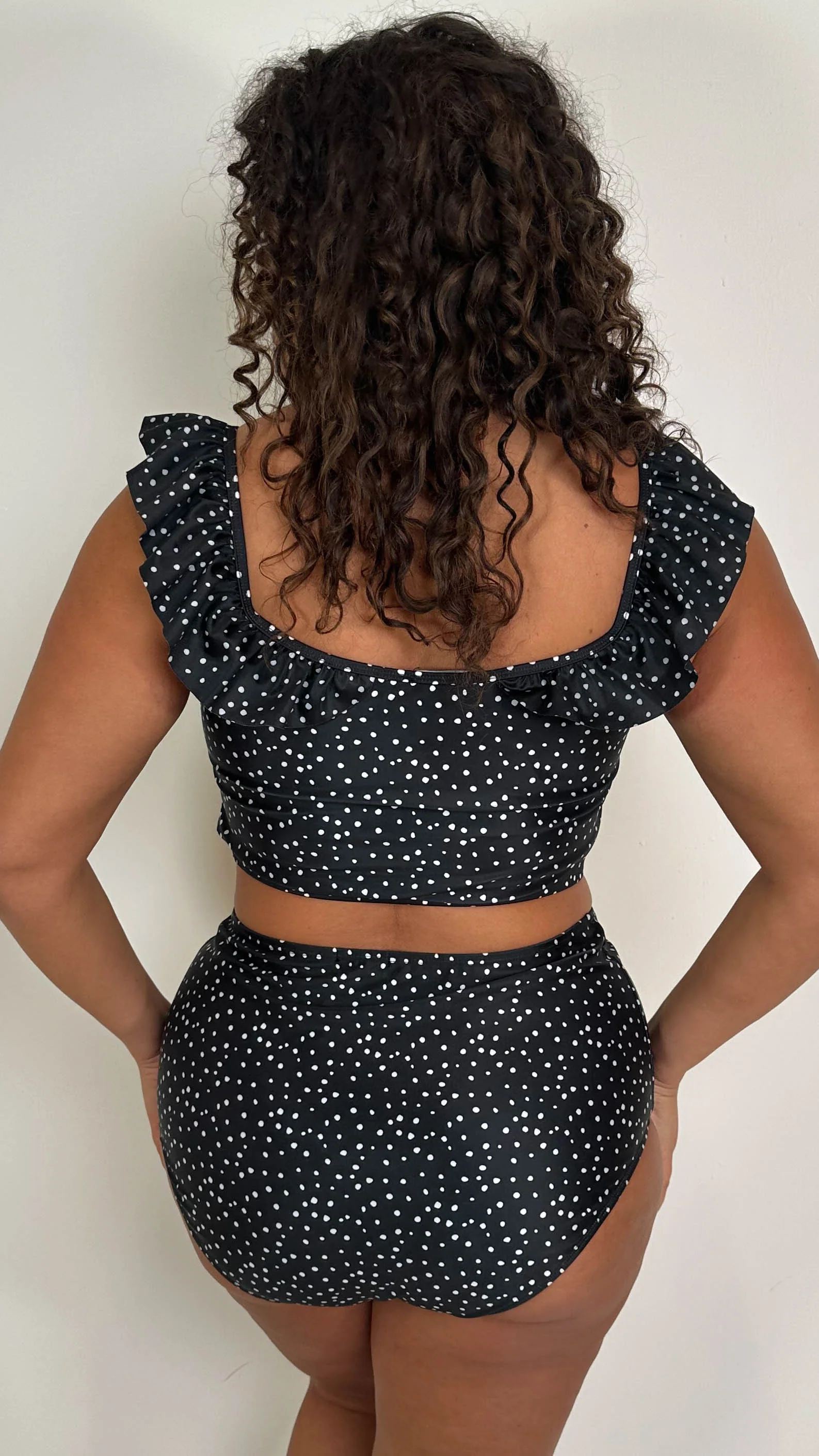 CurveWow Ring Front Frill Bikini Top Spot - Image 8