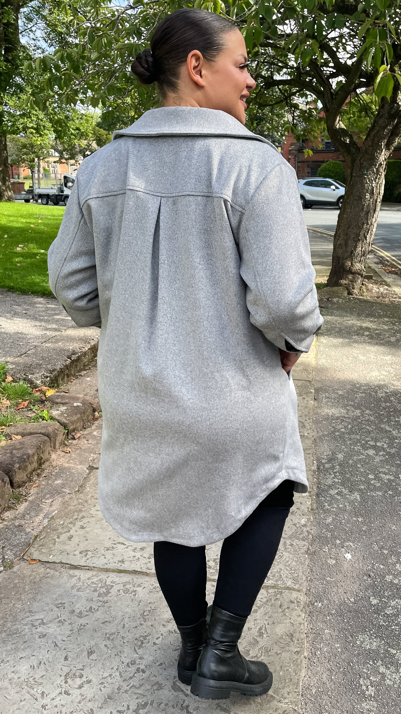 CurveWow Shacket Grey - Image 8
