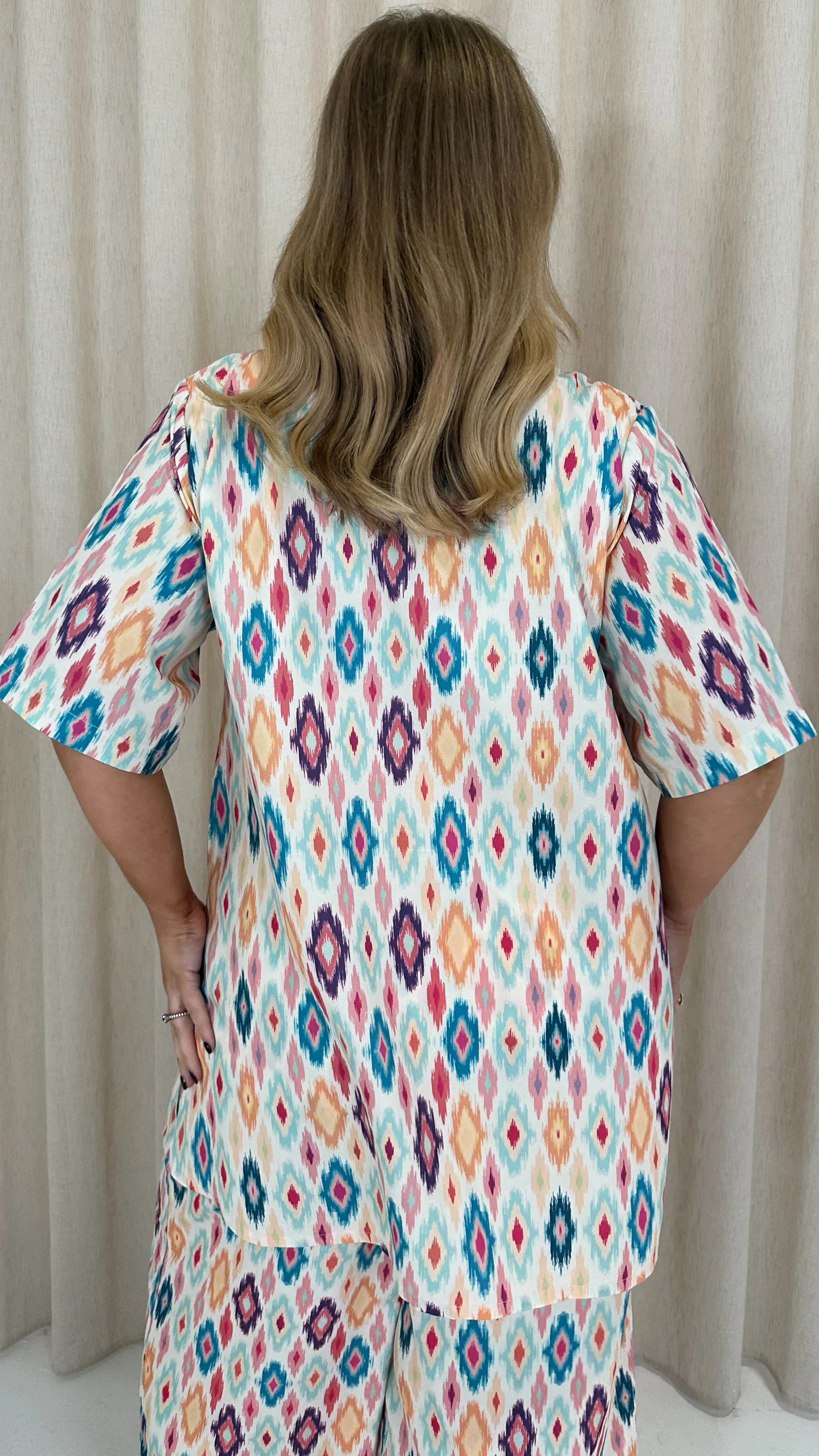 CurveWow Short Kimono Multi Diamond - Image 10