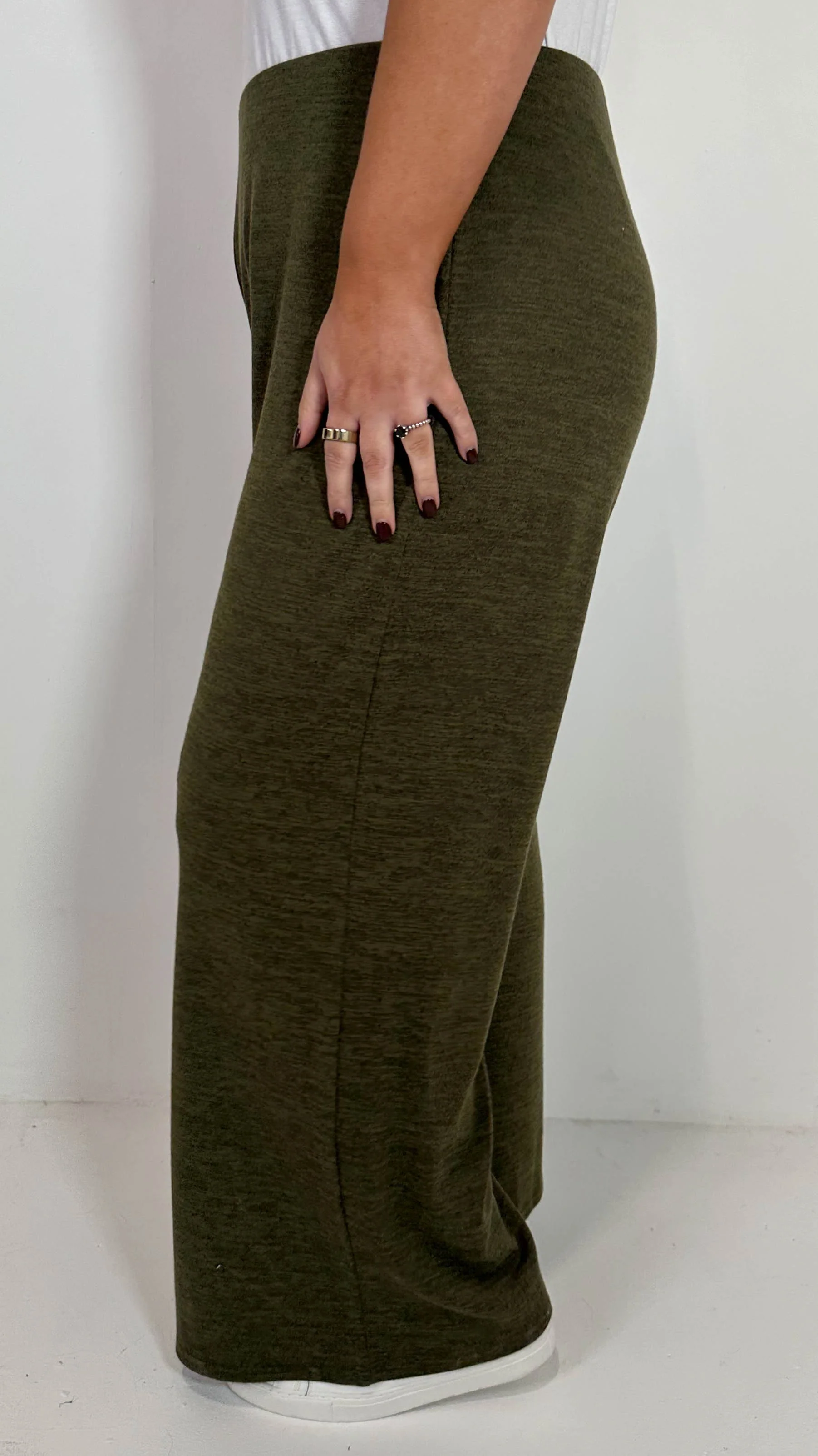 CurveWow Snit Wideleg Trouser Khaki - Image 7