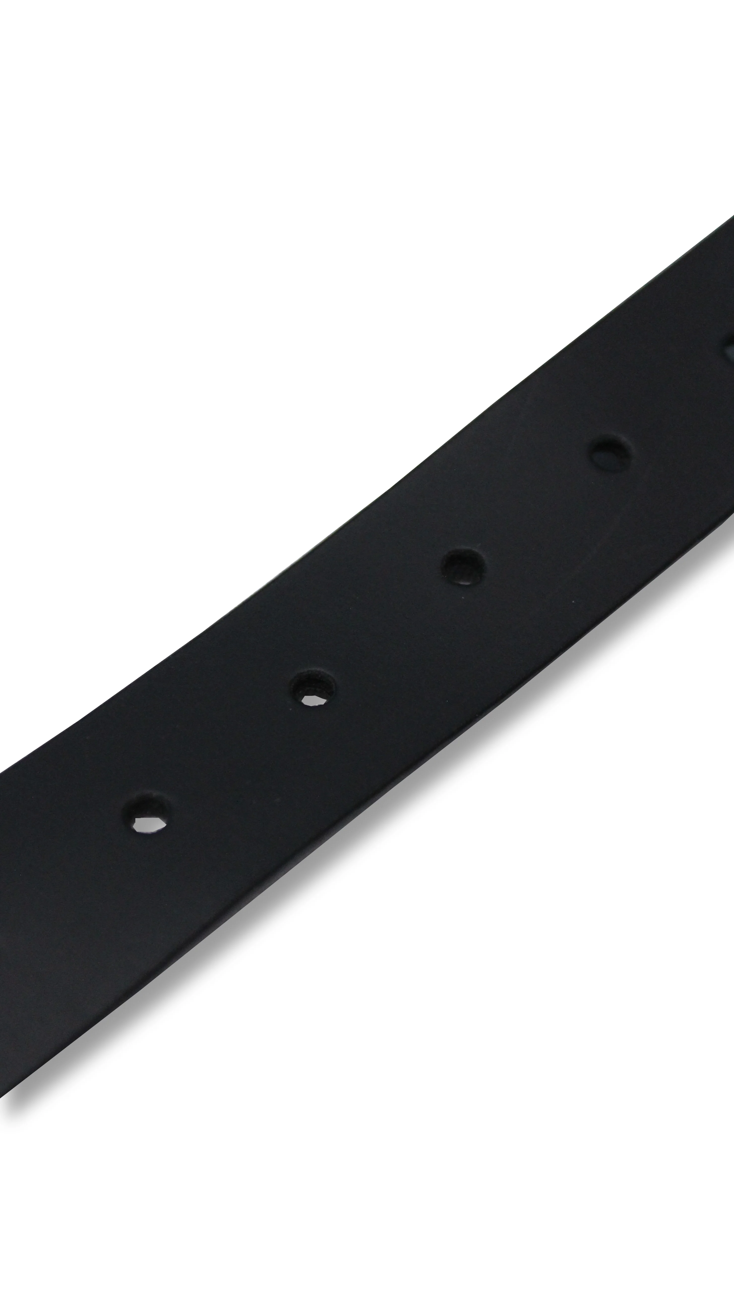 CurveWow Square Buckle Leather Belt Black - Image 3