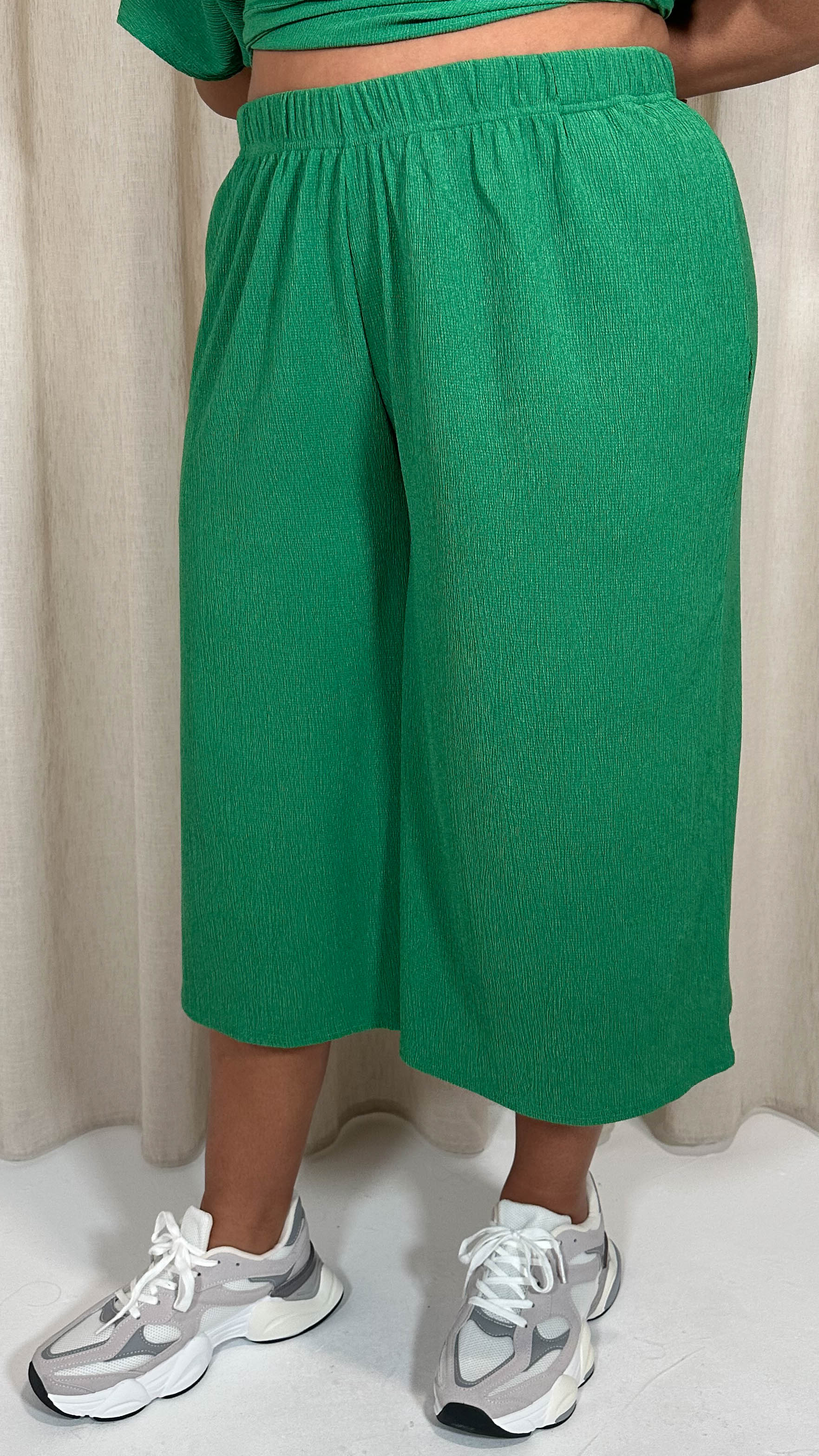 CurveWow Tree Bark Culotte Green - Image 3