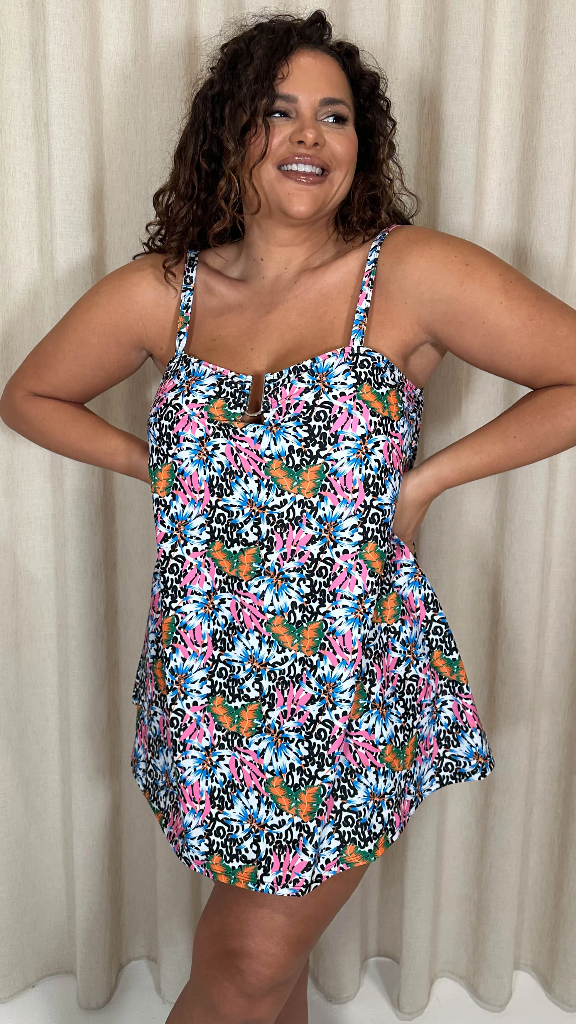 CurveWow Ubar Swimdress Animal Tropical - Image 7