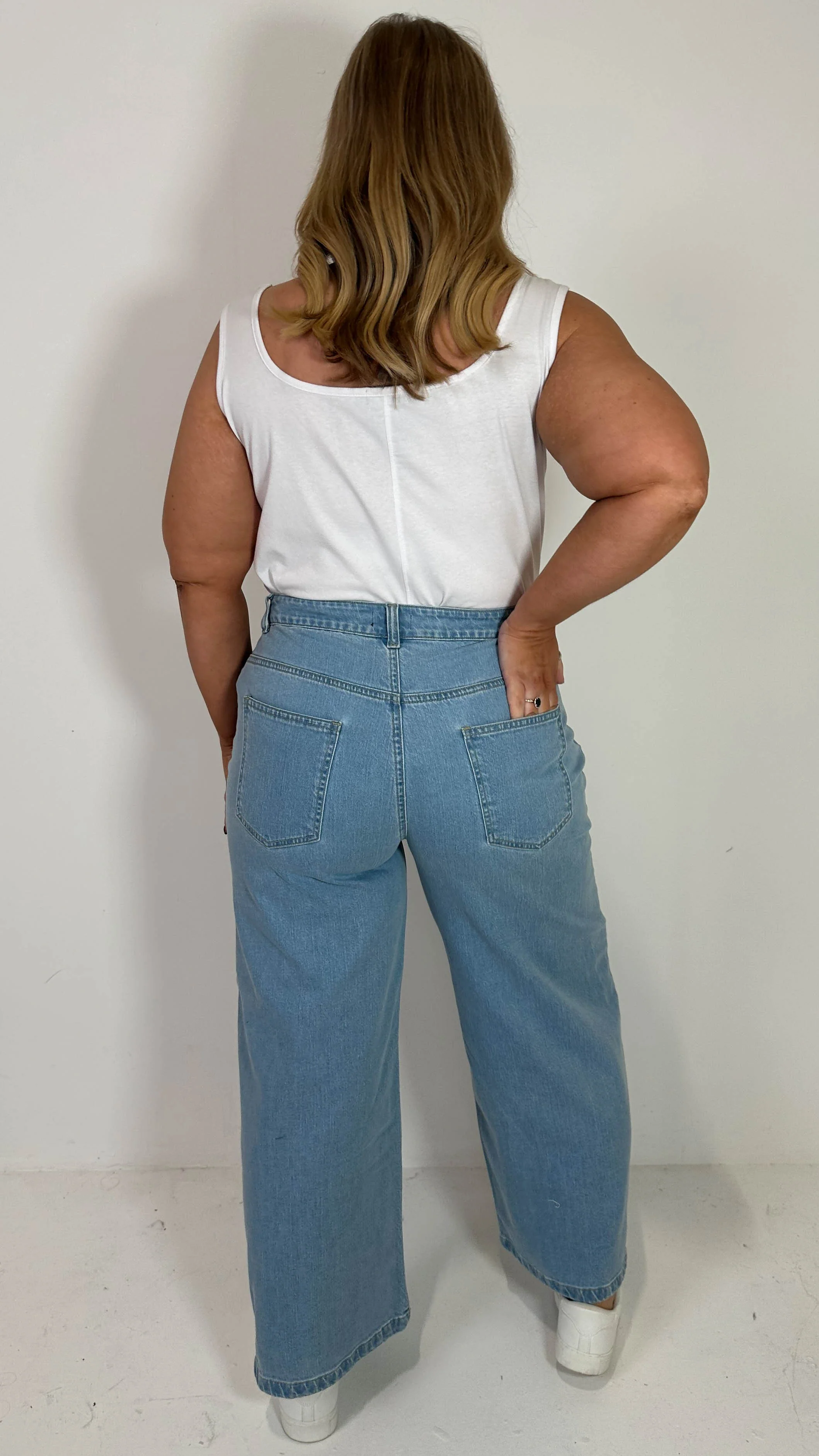 CurveWow Wideleg Jeans Denim - Image 7