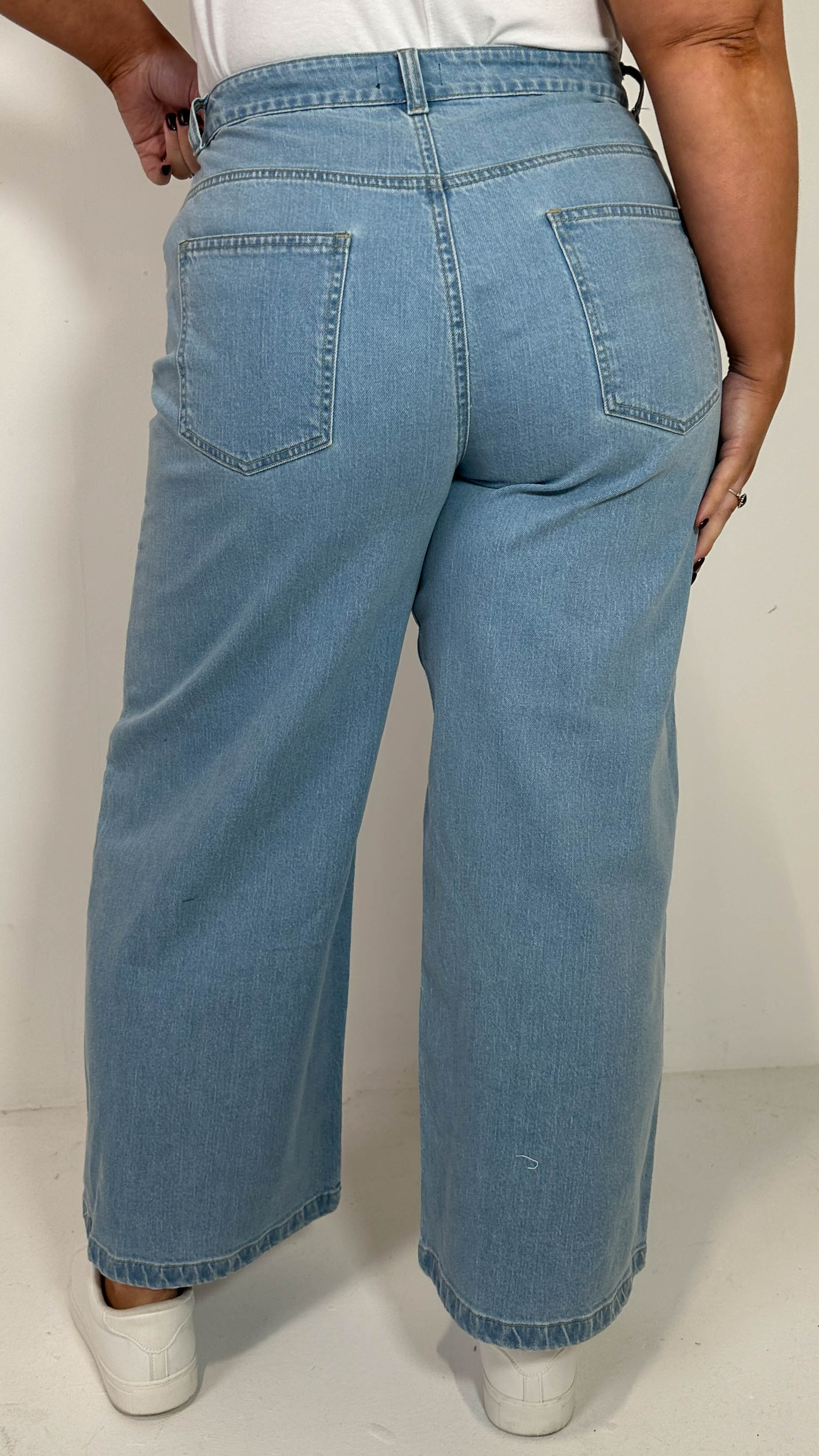 CurveWow Wideleg Jeans Denim - Image 8