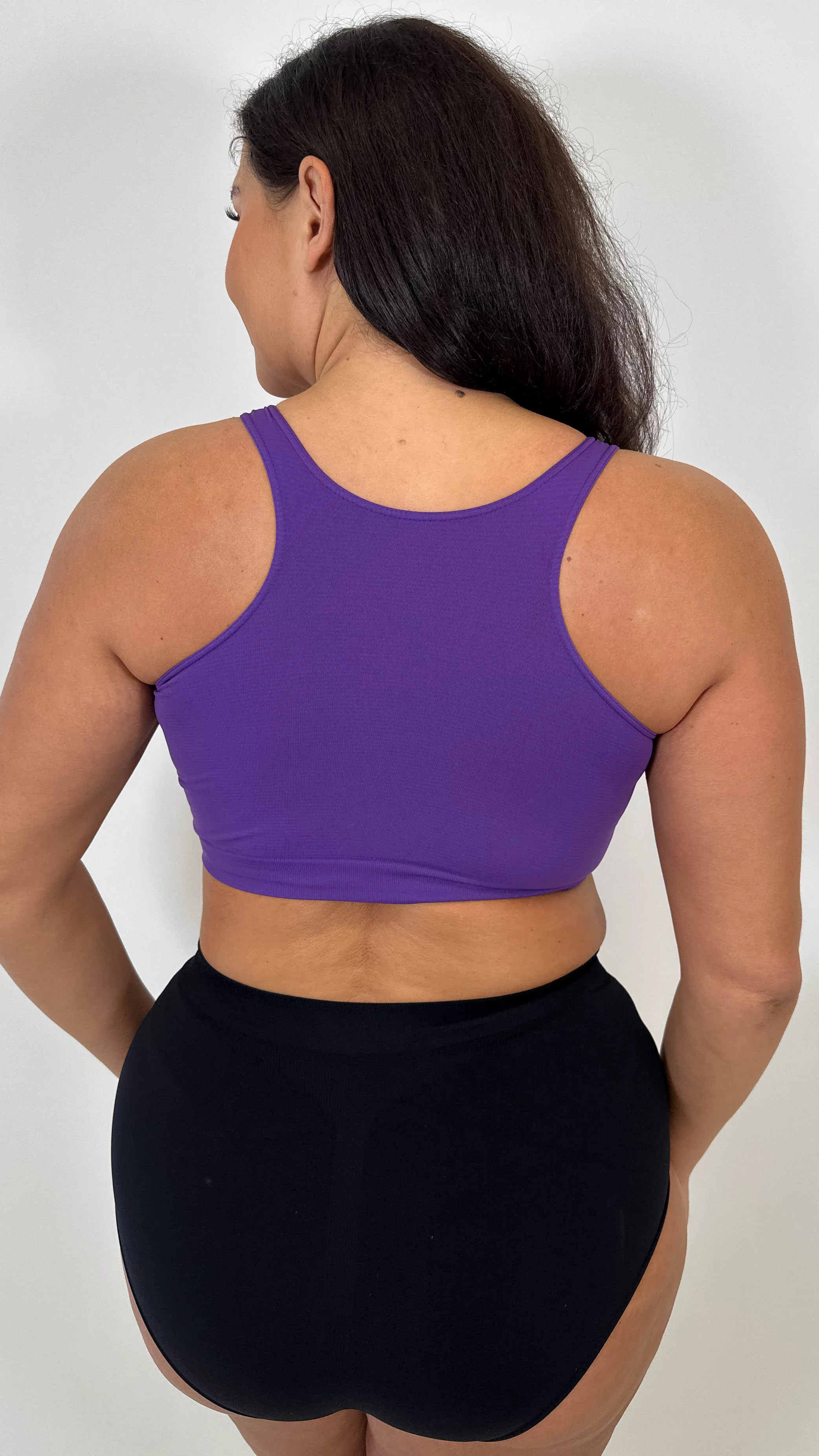 Curvy Seam Free Comfort Bra Purple - Image 6
