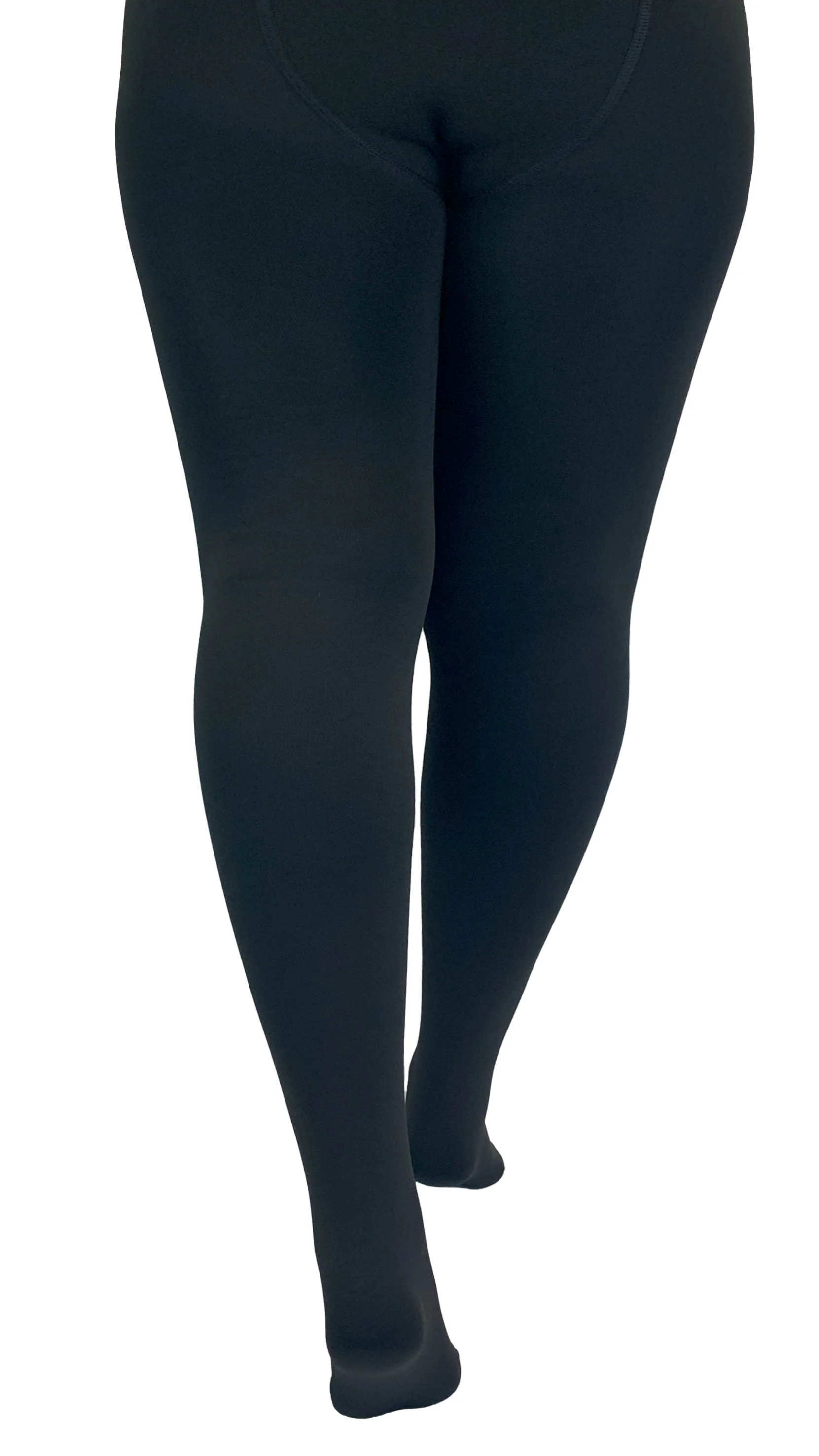 Fleece Lined Tights Black - Image 2