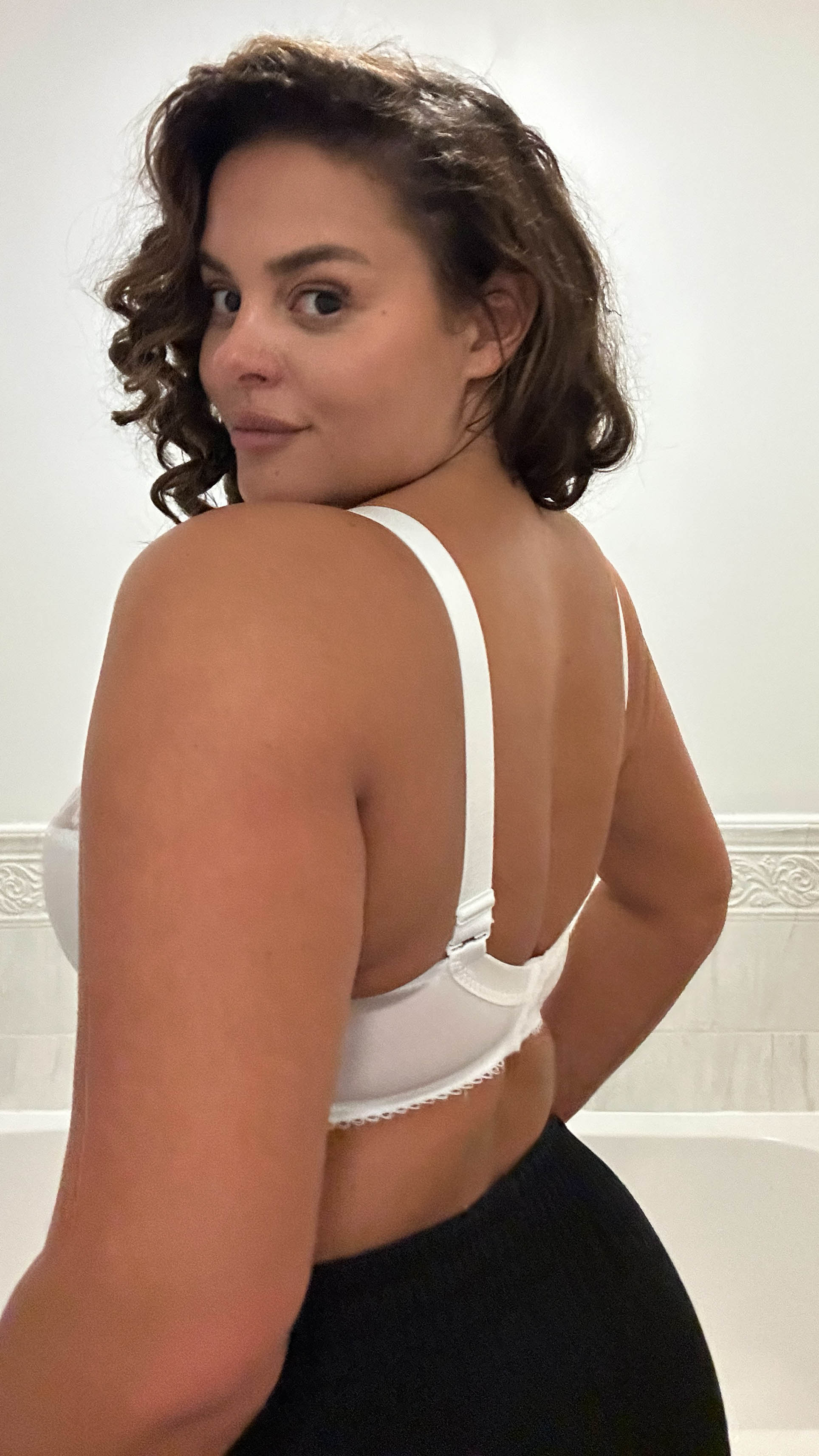 Lace Soft Cup Bra White - Image 6