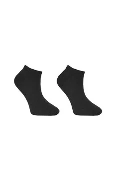 Bamboo Trainer Liner Socks Black - Image 2