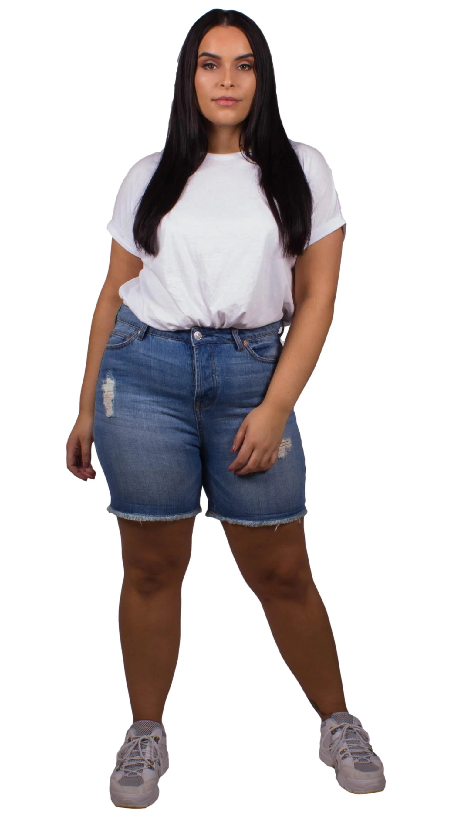 Lana Blue Denim Shorts - Image 3