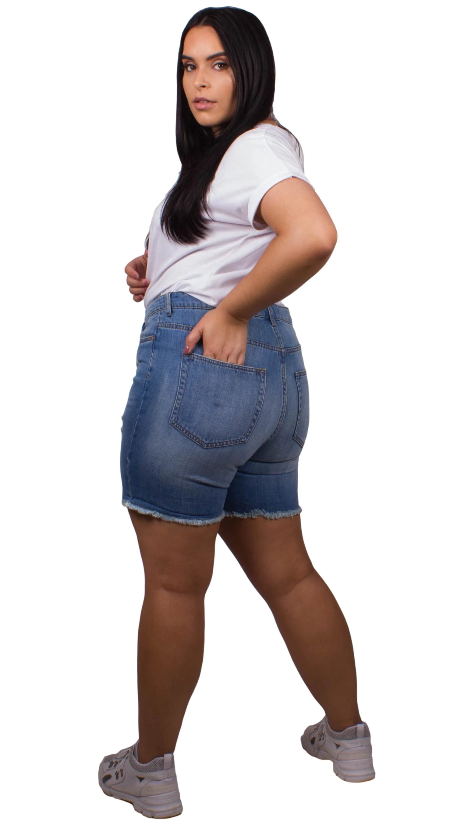 Lana Blue Denim Shorts - Image 4