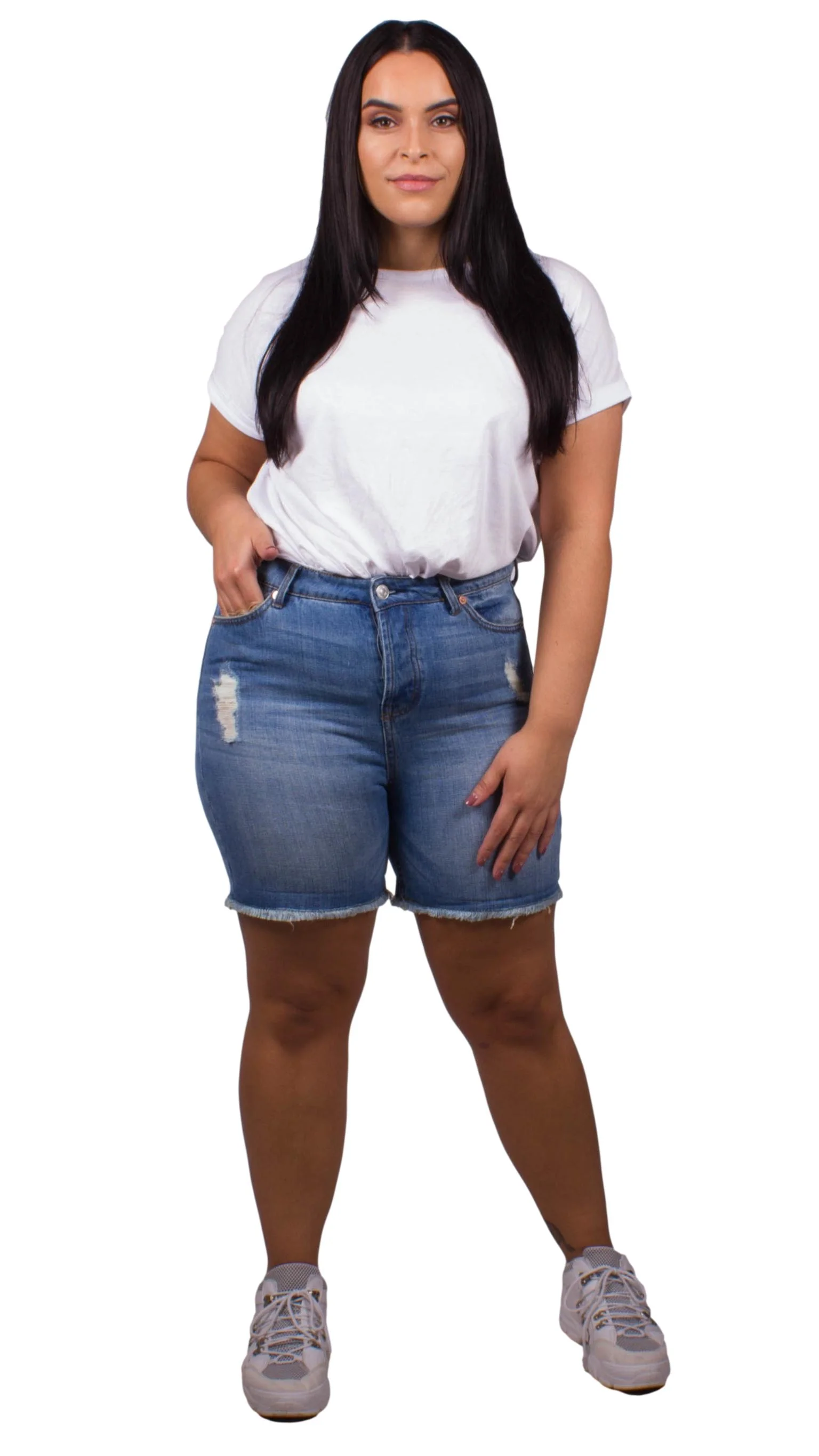 Lana Blue Denim Shorts - Image 5