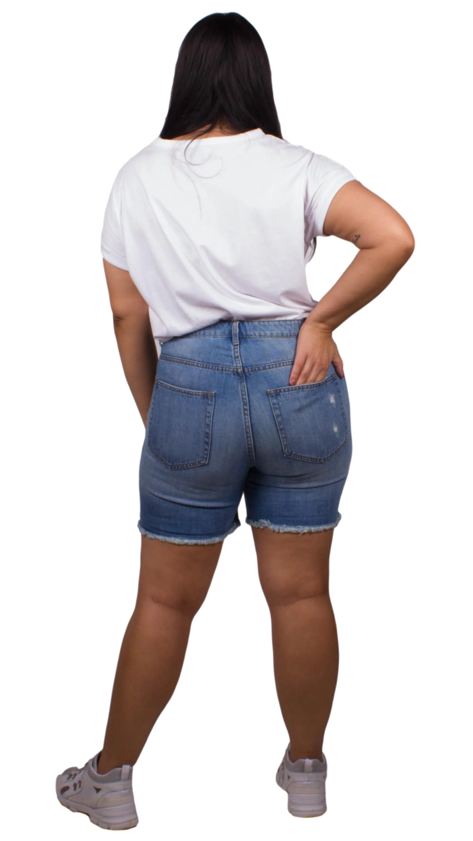 Lana Blue Denim Shorts - Image 6