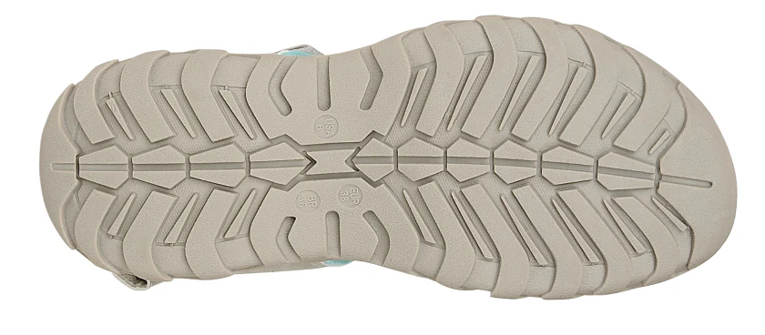 Light Grey/Mint Sythetic Nubuck Sandal - Image 3