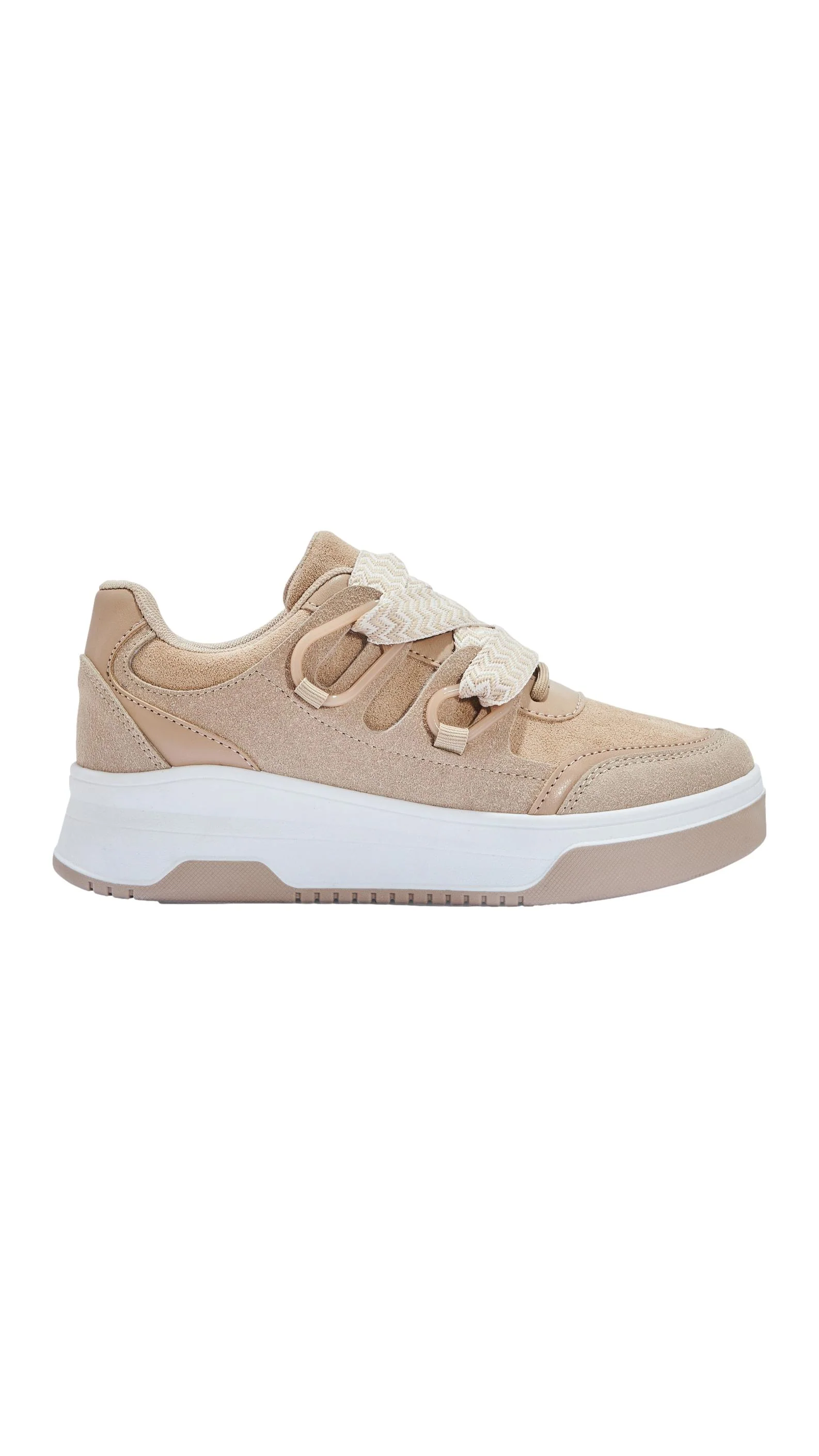 Loop Tie Platform Trainer Beige - Image 2