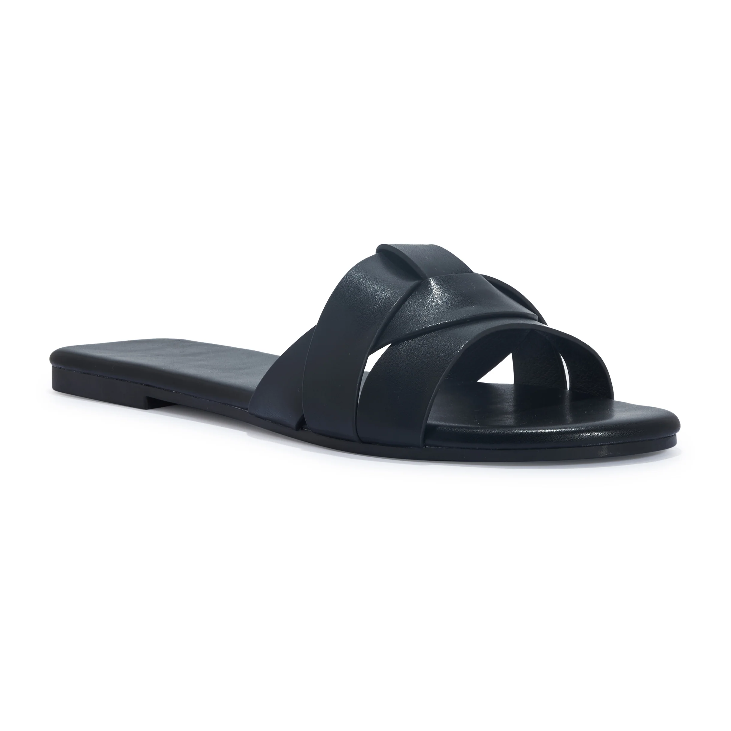 Plait Mule Sandal Black - Image 2