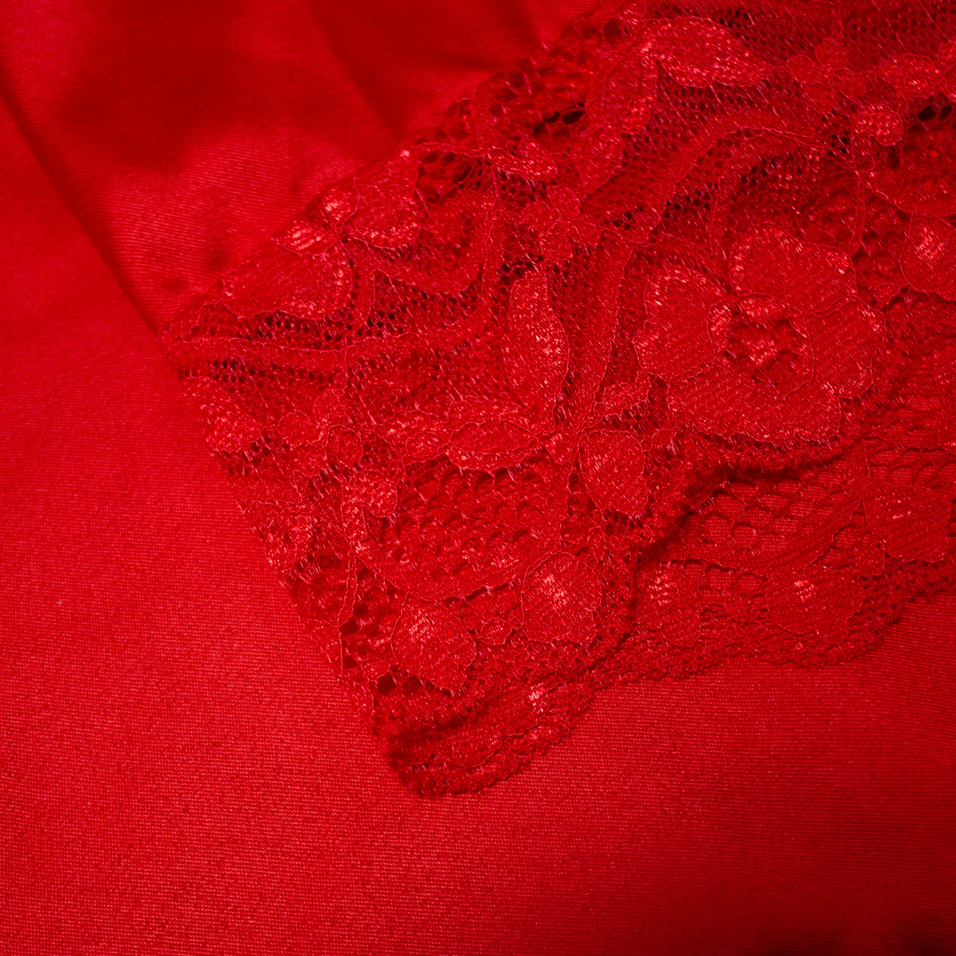 Satin French Knicker Red - Image 3