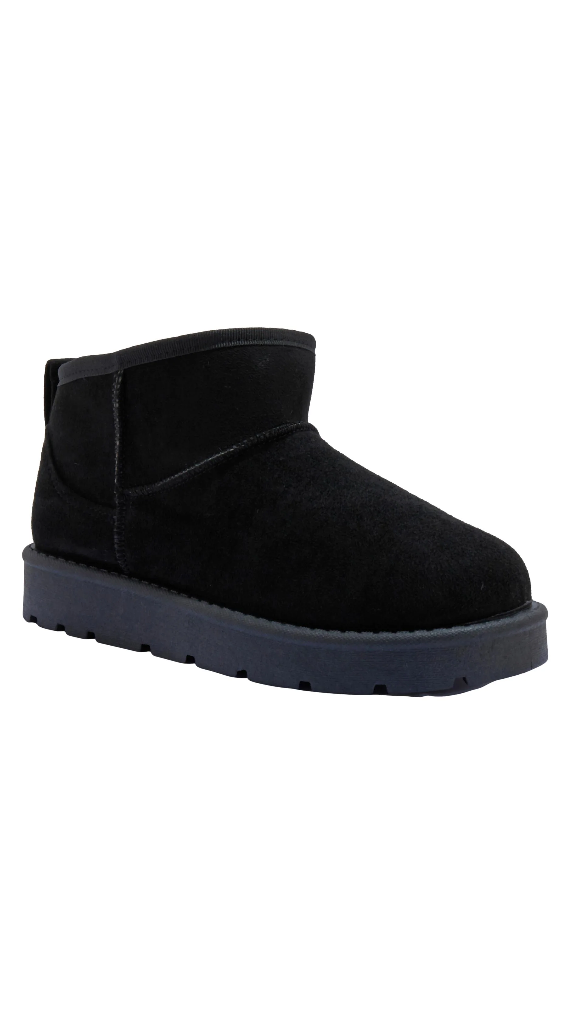 Faux Fur Lined Ankle Boot Black - Image 2