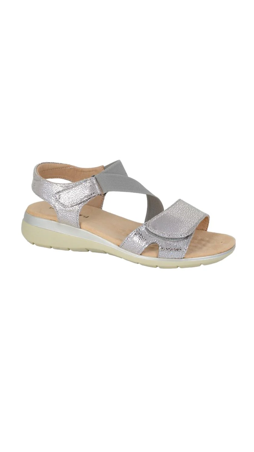 Silver Shimmer PU Sandal